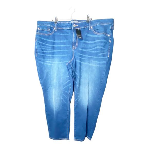 Torrid Boyfriend Straight Denim Jeans Vintage Stretch Mid-Rise Sz 24 NWT - Picture 2 of 10